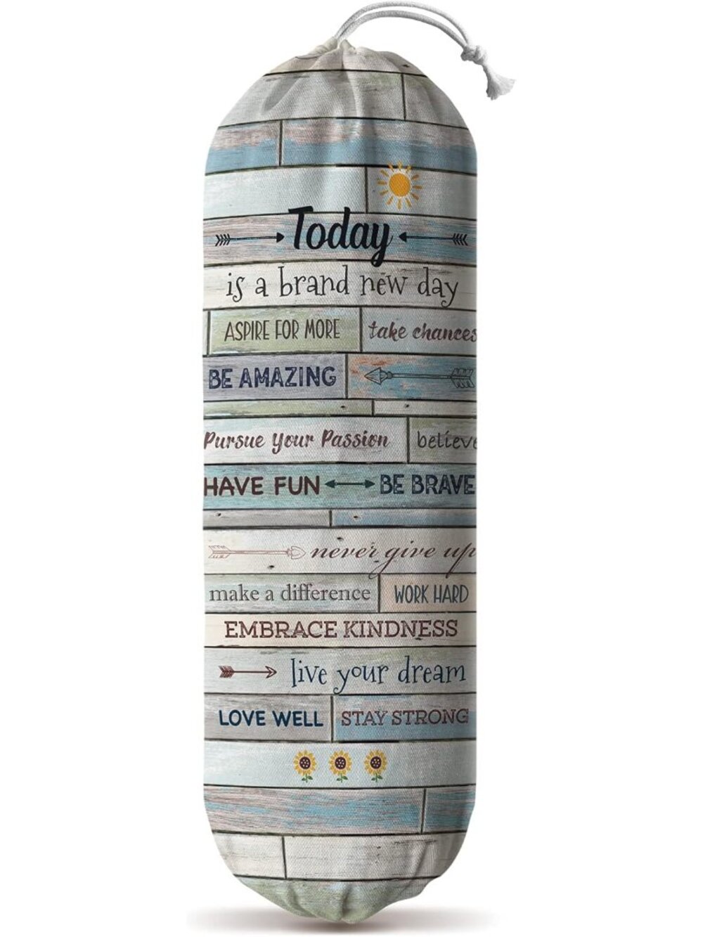Inspirational Grocery Bag Storage Dispenser Today Is A New Day Quotes Plastic Ba